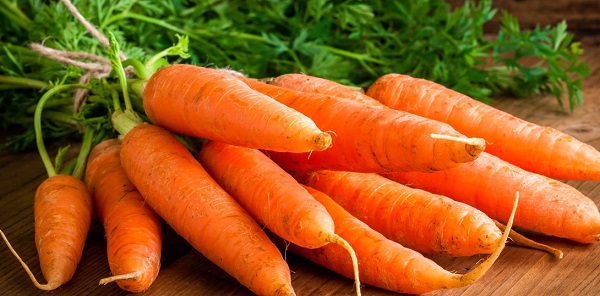 Carrots on a table