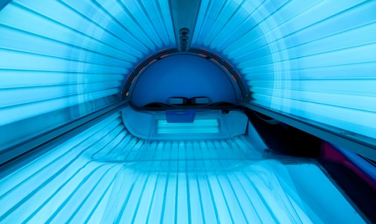 empty sunbed